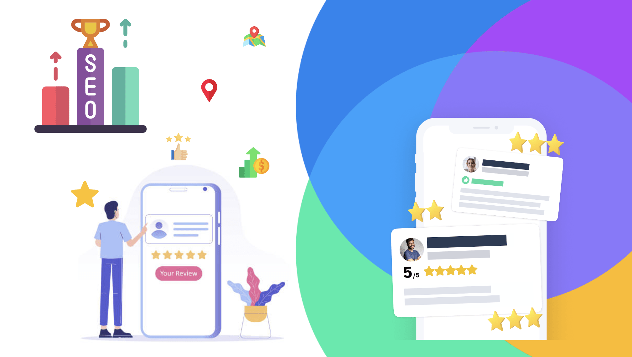 Google My Business Bewertungsverwaltung Oberfläche
