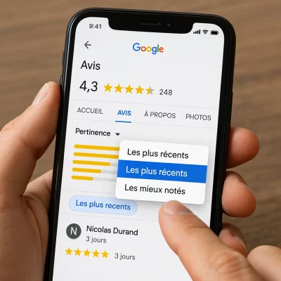 Beispiel eines Google My Business Profils mit positiven Bewertungen